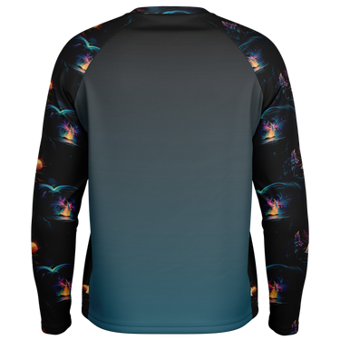 Chokefish™ Long Sleeve Every Day All Weather Trees&Boats Shirt Men's-020-1